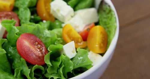 Close-up of vegetable salad in a bowl