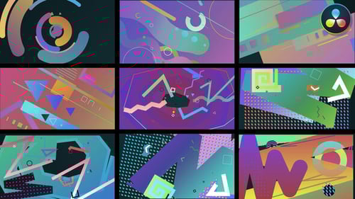 Transiciones de formas coloridas #2 [Davinci Resolve