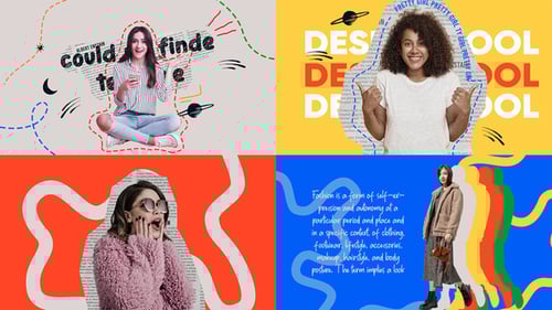 Energetic Retro Collage Opener with Animated Text and Hand-Drawn Elements