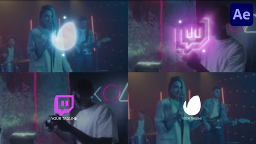 Logo lumière douce pour After Effects