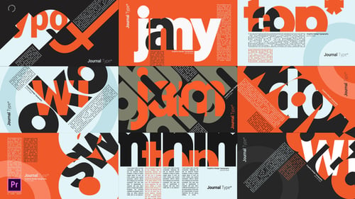 Typographie de journal | Premiere Pro