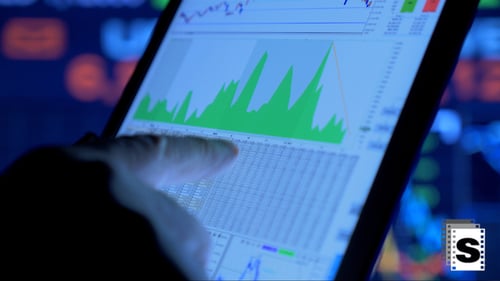 Analyzing Stock Data on Tablet Touch Screen