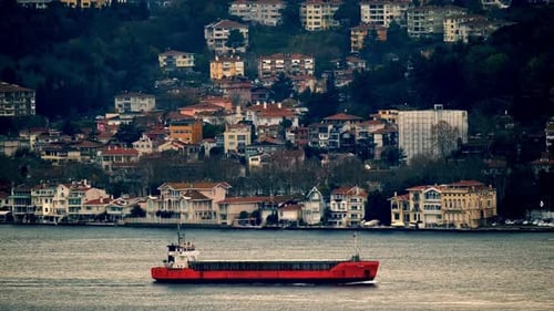 Passage of Cargo Ship