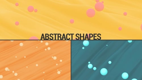 Colorful Abstract Floating Spheres Background Animation Pack