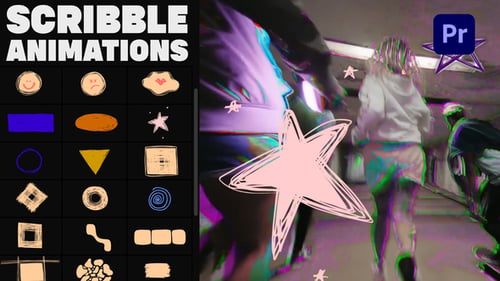Scribble Elements And Transitions for Premiere Pro