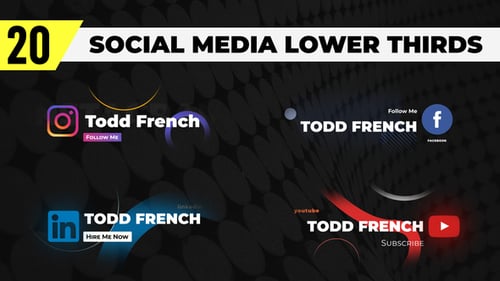 Dynamic Social Media Lower Thirds for Engaging Video Content