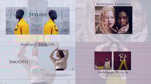 Minimal Fashion Promo with Stylish Glitch Transitions
