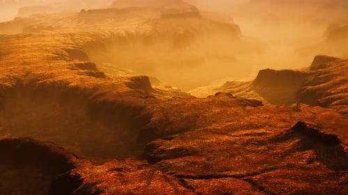 Scenic View of Sunrise in Grand Canyon National Park