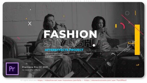 Dynamic Fashion Opener with Bold Geometric Graphics