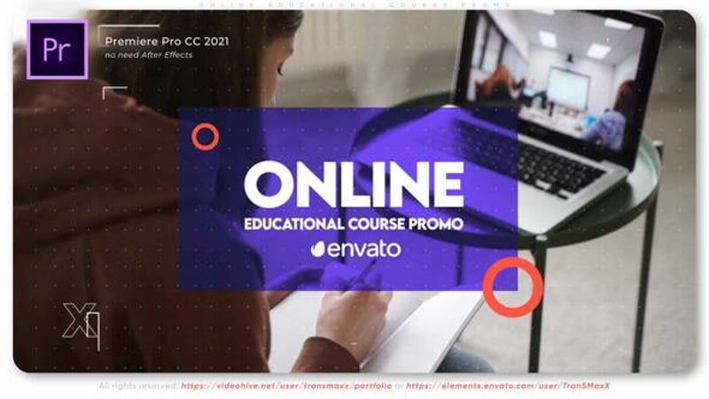 Online Educational Course Promo, Video Displays ft. abroad & begin - Envato