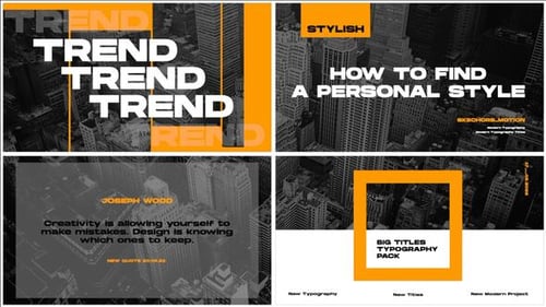 Bold Kinetic Typography Titles Pack for Modern Video Projects