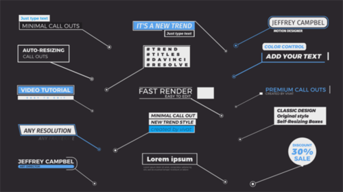 Auto-resizing Clean Call-outs V.3
