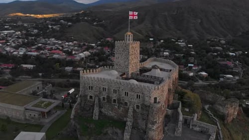Aerial View at the Renovated Rabati Castle in Akhaltsikhe