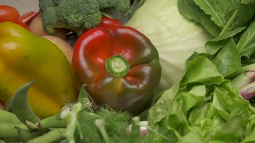 Fresh Vegetables, Colorful Produce Close Up