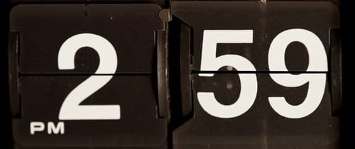 Split Flap Clock Showing Time Change