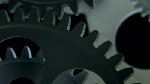 Abstrat Industrial Clock Gears