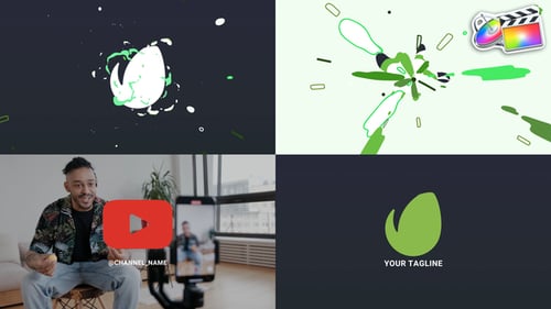 Dynamic Liquid Splatter Logo Reveal Opener