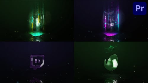 Digital Glitch Logo for Premiere Pro
