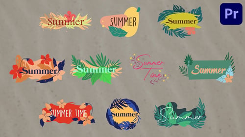 Títulos florales para Premiere Pro