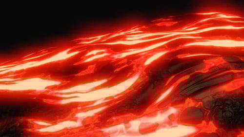 Abstract Fiery Lava Flow Background Loop