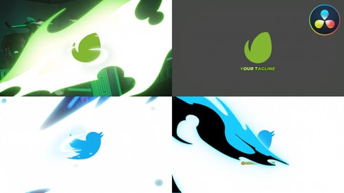 Anime Action Logo for DaVinci Resolve