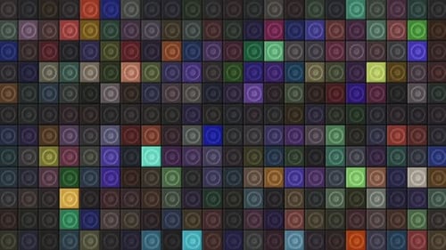 Animated Colorful Geometric Square Grid Background Loop