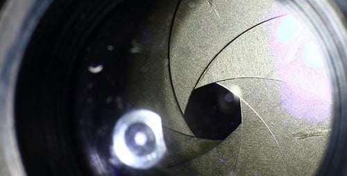 Camera Lens Aperture Blades Macro Shot