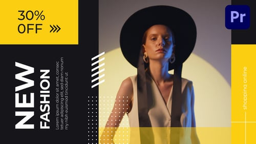 Modern Fashion Sale Promo with Dynamic Geometric Transitions