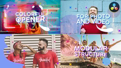 Colorful Opener | DaVinci Resolve
