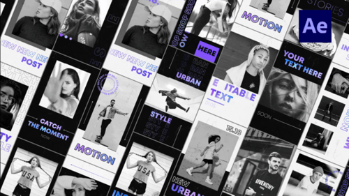 Dynamic Urban Fashion Glitch Stories