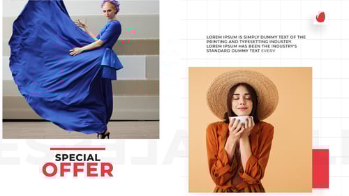 Modern Fashion Sale Promotion with Dynamic Transitions