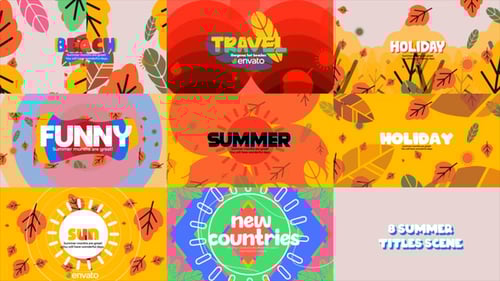 Summer Titles Scenes Pack