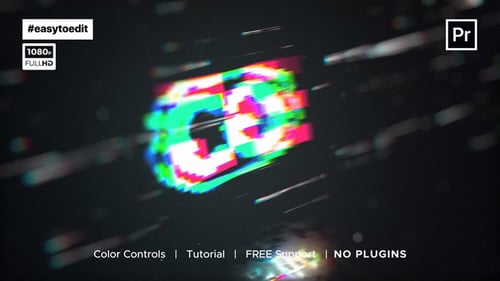 Glitch Logo Animation