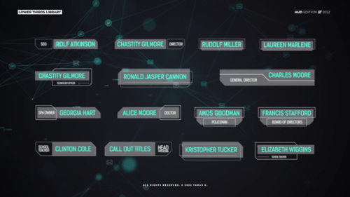 Lower Thirds HUD | After Effects