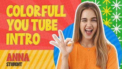 Dynamic Retro Vlog Intro with Playful Cartoon Graphics