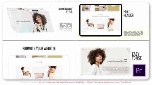 Modern Website Promo Presentation with Minimalist Design