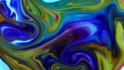 Abstract Fluid Motion: Vibrant Colors and Textures