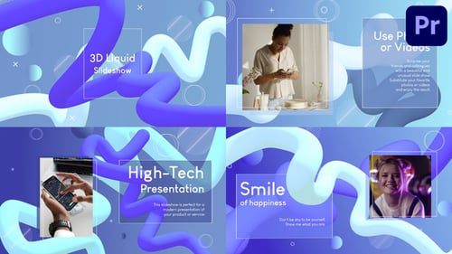 3D Liquid Slideshow for Premiere Pro