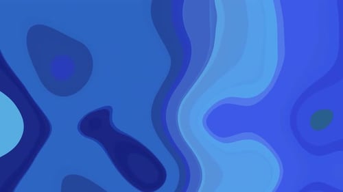 Dynamic Blue Abstract Liquid Layers Animation