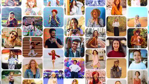 Dynamic Photo Grid Reveal Opener