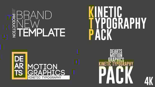 Modern Dynamic Kinetic Typography Animation Pack