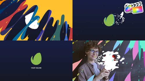 Cartoon Liquid Logo Opener for FCPX