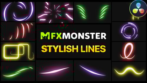 Stylish Lines | DaVinci Resolve