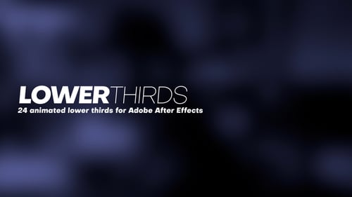24 Lower Thirds para After Effects