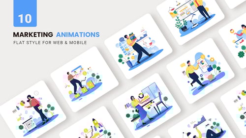 Business Maketing Animations - Flat Concept, Openers ft. finance ...