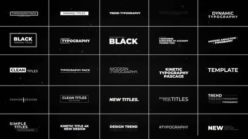 26 Minimal Titles | Premiere Pro