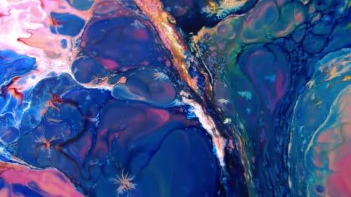 Demonstration abstrakter Farben