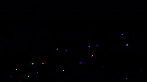 Colored Snow Particles