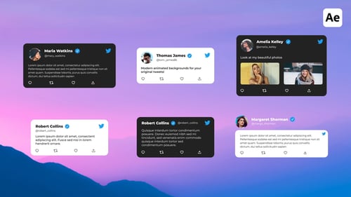 Tweets Pack For After Effects