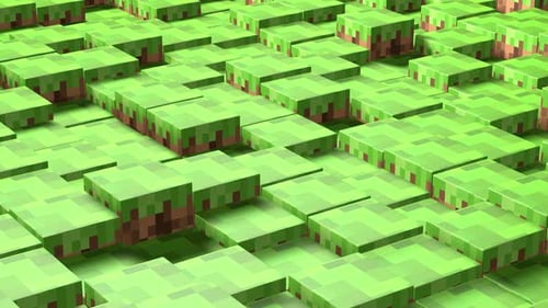 Video game isometric geometric mosaic waves pattern